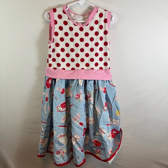 No Brand Polka Dot and Patterned Sleeveless Dress No Size - Picture 1 of 4
